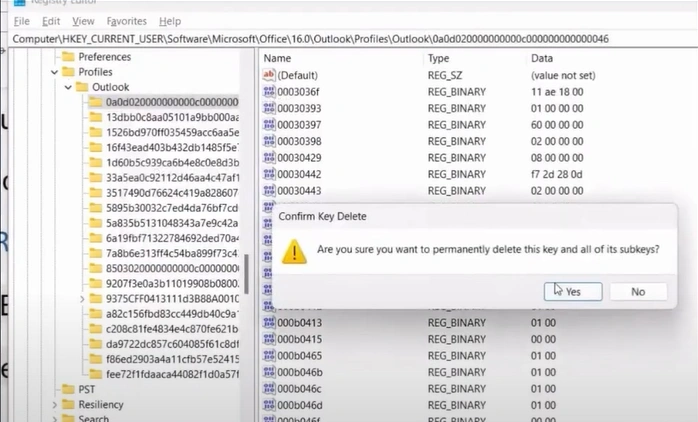 delete all the folders under the last folder