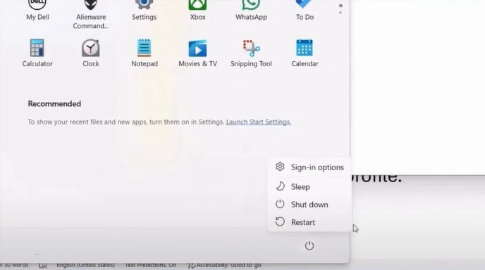 Windows and restart your computer