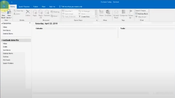 Launch your Outlook and click on File