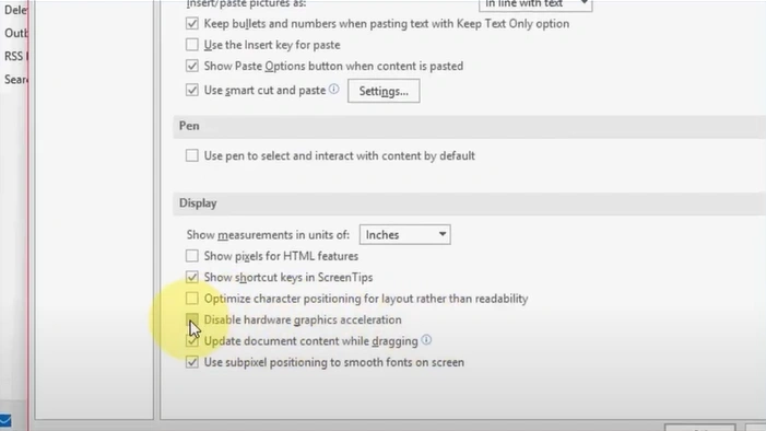 option and click OK