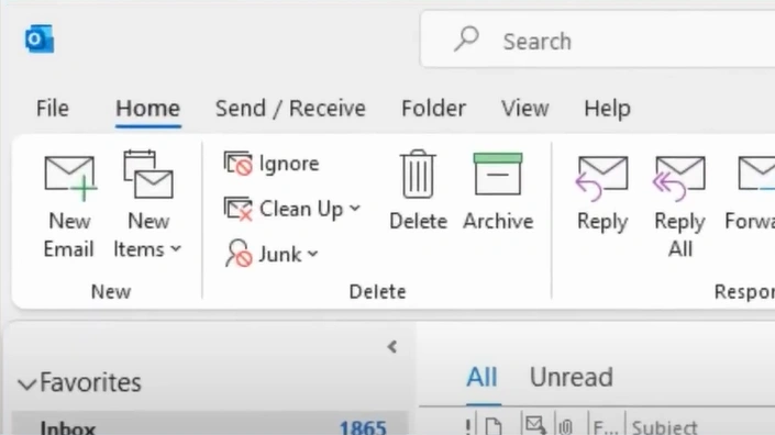 Click on File in the top left corner
