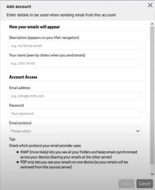 Provide the required external