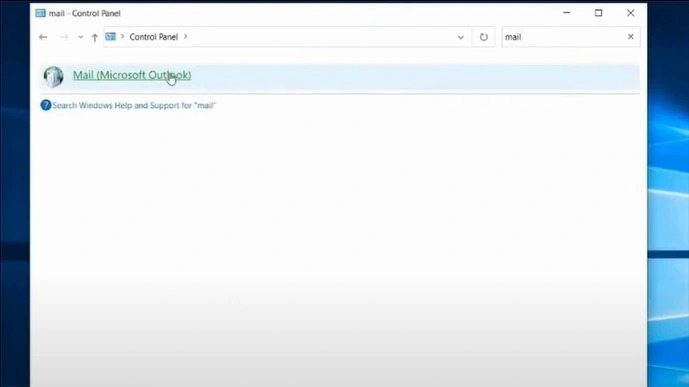 Open Mail Microsoft Outlook