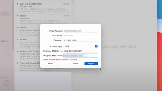 incoming and outgoing mail servers