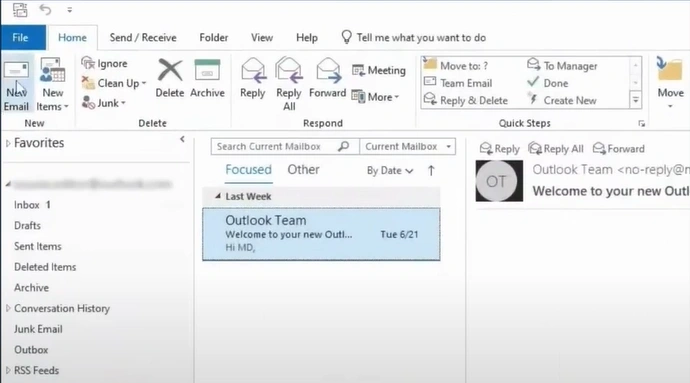 then click on File