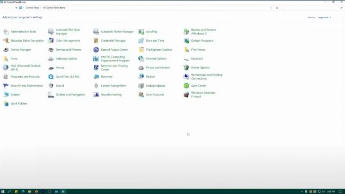Open your control panel and click on Mail